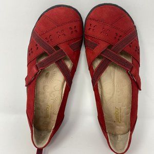 Womens Jambu Adventure Design Red Mary Jane Shoes New size 7M